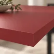 Stół kuchenny z metalowymi nogami - Czerwony