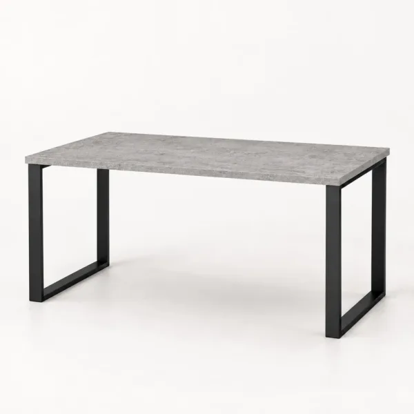 Stół kuchenny z metalowymi nogami - Beton