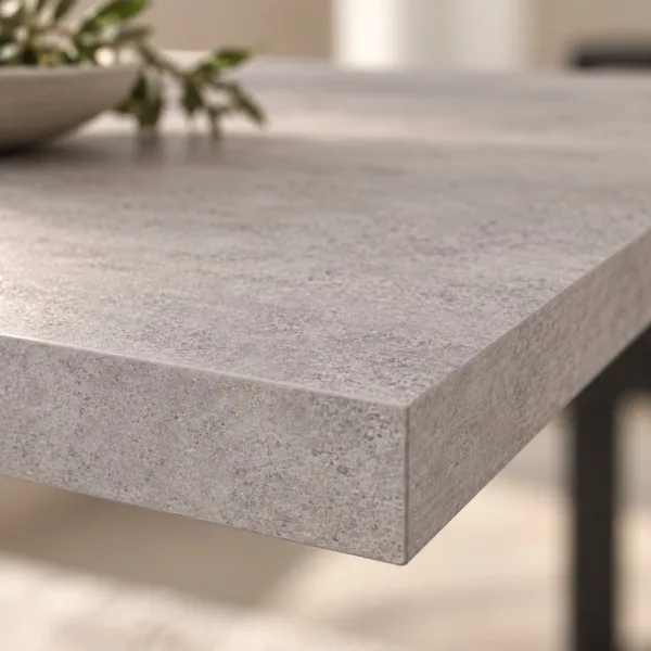 Stół kuchenny z metalowymi nogami - Beton