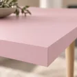 Stół kuchenny z nogami bukowymi - Różowy