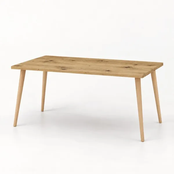Stół kuchenny z nogami bukowymi - Dąb Artisan