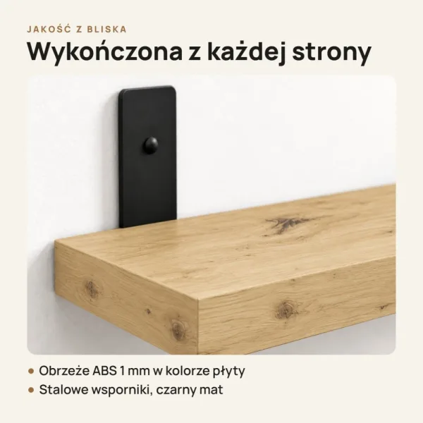 Półka loftowa - Dąb Artisan