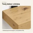 Półka loftowa - Dąb Artisan