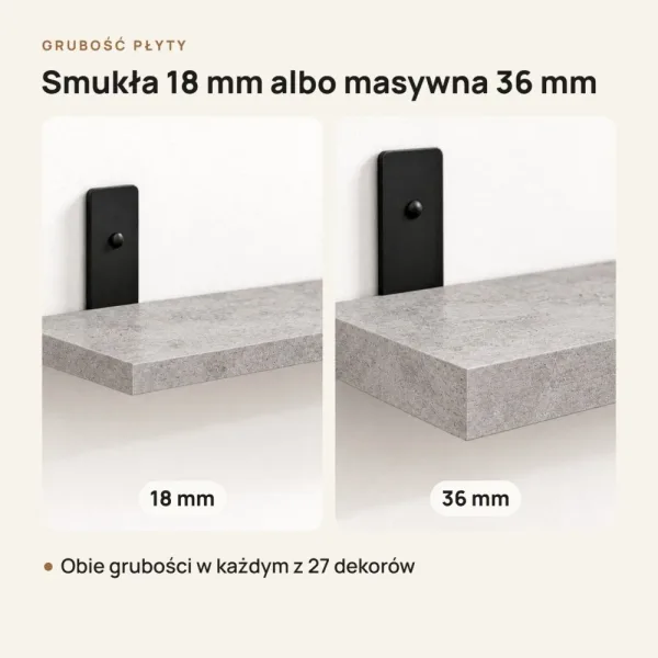 Półka loftowa - Beton
