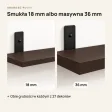 Półka loftowa - Wenge