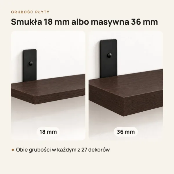 Półka loftowa - Wenge