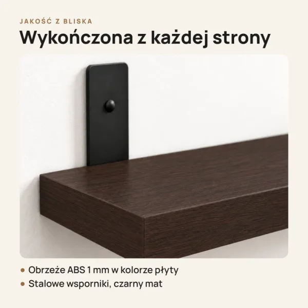 Półka loftowa - Wenge
