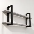 Półka metalowa beton loftowa