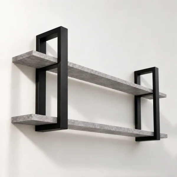 Półka metalowa beton loftowa