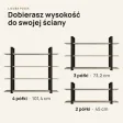 Półka metalowa beton loftowa