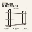 Półka metalowa beton loftowa