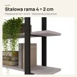 Półka metalowa beton loftowa