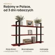 Półka metalowa czerwona loftowa