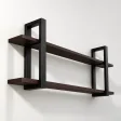 Półka metalowa wenge loftowa