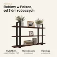 Półka metalowa wenge loftowa