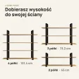 Półka metalowa Dąb Artisan loftowa