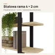 Półka metalowa Dąb Artisan loftowa