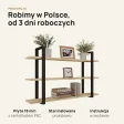 Półka metalowa Dąb Artisan loftowa