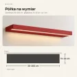 Półka wisząca LED - Czerwony