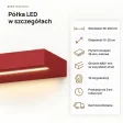 Półka wisząca LED - Czerwony