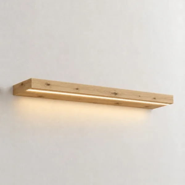 Półka wisząca LED - Dąb Artisan