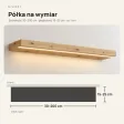 Półka wisząca LED - Dąb Artisan