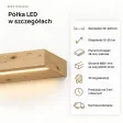 Półka wisząca LED - Dąb Artisan