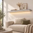Półka wisząca LED - Beton Jasny