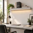Półka wisząca LED - Beton Jasny