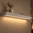 Półka wisząca LED - Beton Jasny