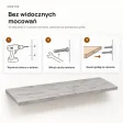 Półka wisząca - Beton Jasny