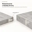 Półka wisząca - Beton Jasny