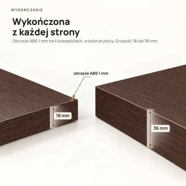 Półka wisząca - Wenge