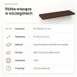 Półka wisząca - Wenge