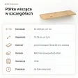 Półka wisząca - Dąb Artisan