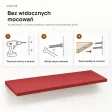 Półka wisząca - Czerwona