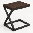 Stolik metalowy X - Wenge