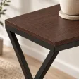 Stolik metalowy X - Wenge
