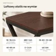 Stolik metalowy X - Wenge