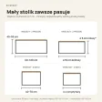 Stolik metalowy podwójny Dąb Artisan - kolekcja Metalove