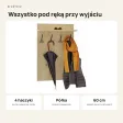 Wieszak ścienny pionowy - Dąb Artisan - Na ubrania