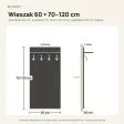 Wieszak ścienny pionowy - Wenge - Na ubrania