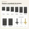 Wieszak ścienny pionowy - Wenge - Na ubrania