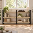Regał Metalowy Loftowy Industrialny Dąb Artisan