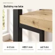 Regał Metalowy Loftowy Industrialny Dąb Artisan
