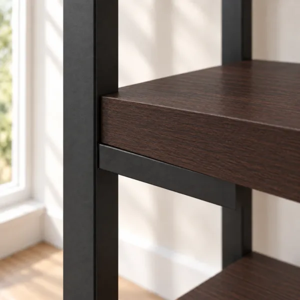 Regał Metalowy Loftowy Industrialny Wenge