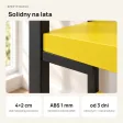 Regał Metalowy Loftowy Industrialny Żółty