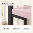 Regał Metalowy Loftowy Industrialny Różowy