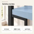 Regał Metalowy Loftowy Industrialny Niebieski