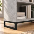 Regał metalowy podwójny beton - kolekcja Metalove